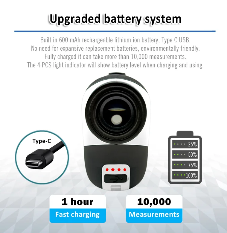 LASERSHOT Factory Custom Golf Rangefinder OEM/ODM Golf Range Finder for Golf and Hunting