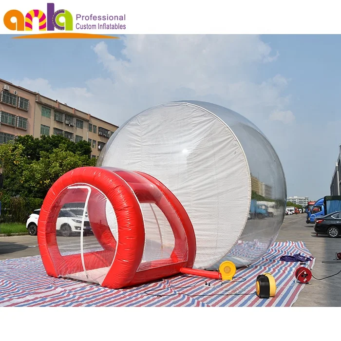 Best quality Inflatable Christmas snowball with tunnel snow globe ball for sale