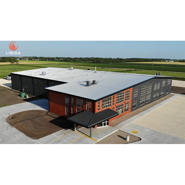 Steel Structure Large Span Metal Building Material Construction For Warehouse Workshop Hangar Garage Aircraft