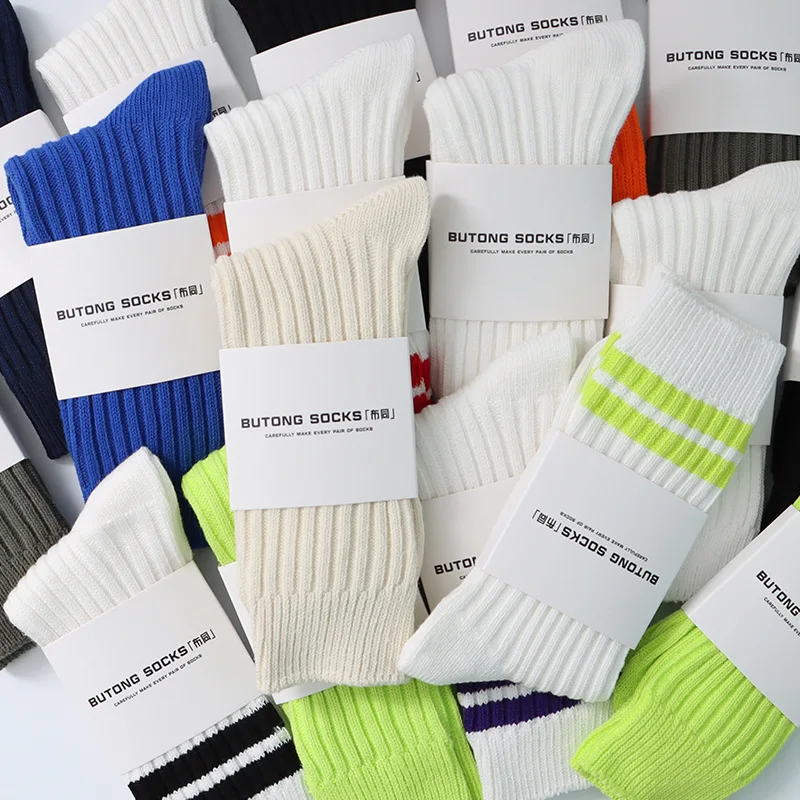 Jingwen wholesale adult colorful fashion knitted  Cotton Socks