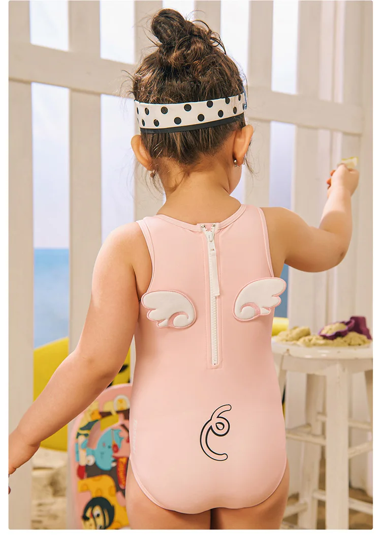 OEKO-TEX Standard 100 TOSWIM Eco-friendly Harmless Skin-care Anti-UV In-stock Custom Acceptable Baby Girl Swimwear