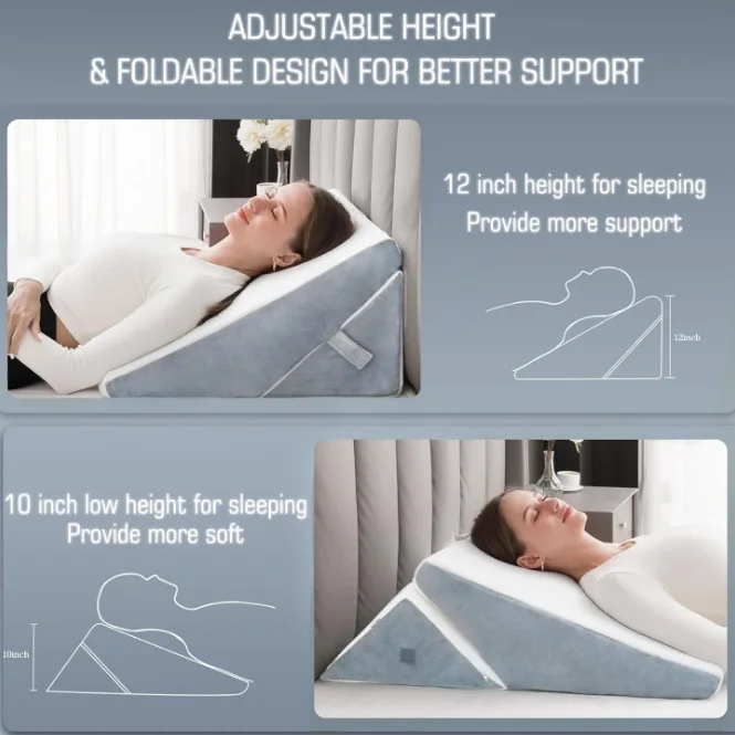Pillows For Sleeping Memory Foam Bed Gap Filler Mattress Headboard Wedge Pillow Cool