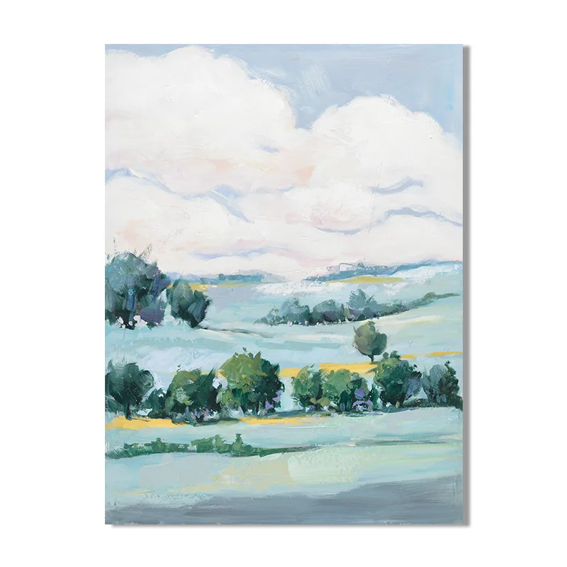 Countryside artwork landscape canvas print handpainted wall pictures