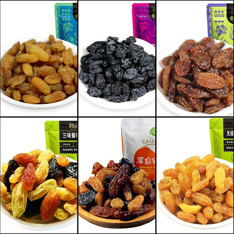 Dried Bulk Grapes xinjiang raisin Sweet Golden seedless raisins