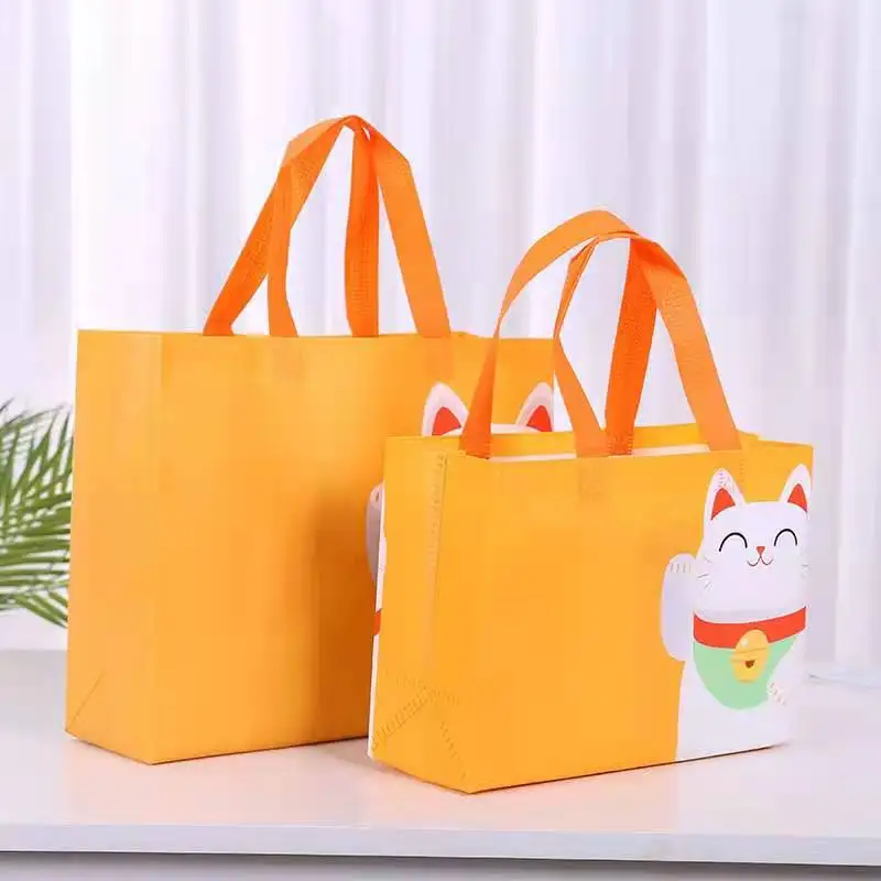 
China Eco Promotional non woven shopping bag Green bag 