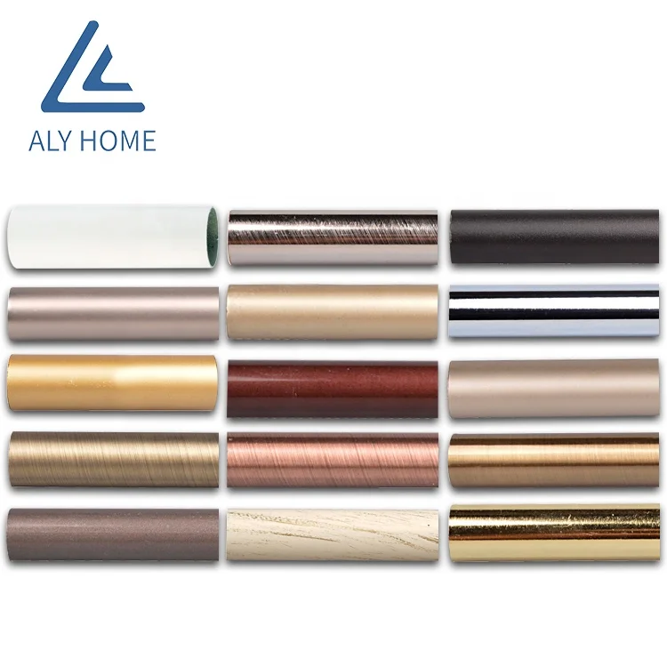 Aly Home Hot Selling plain curtain rod embossed pipes twisted curtain pole