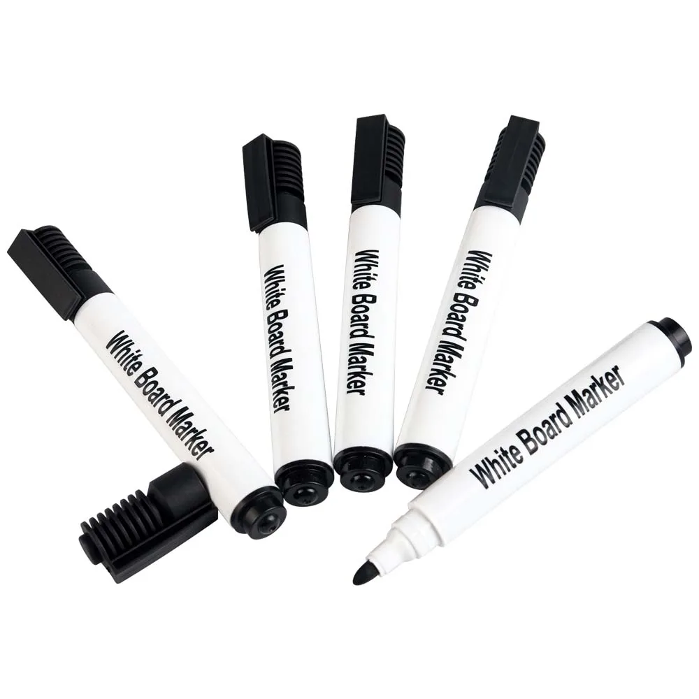 Wholesale Custom Bulk Chisel Tip Dry Erase Black Whiteboard Marker Black Pen For School Office