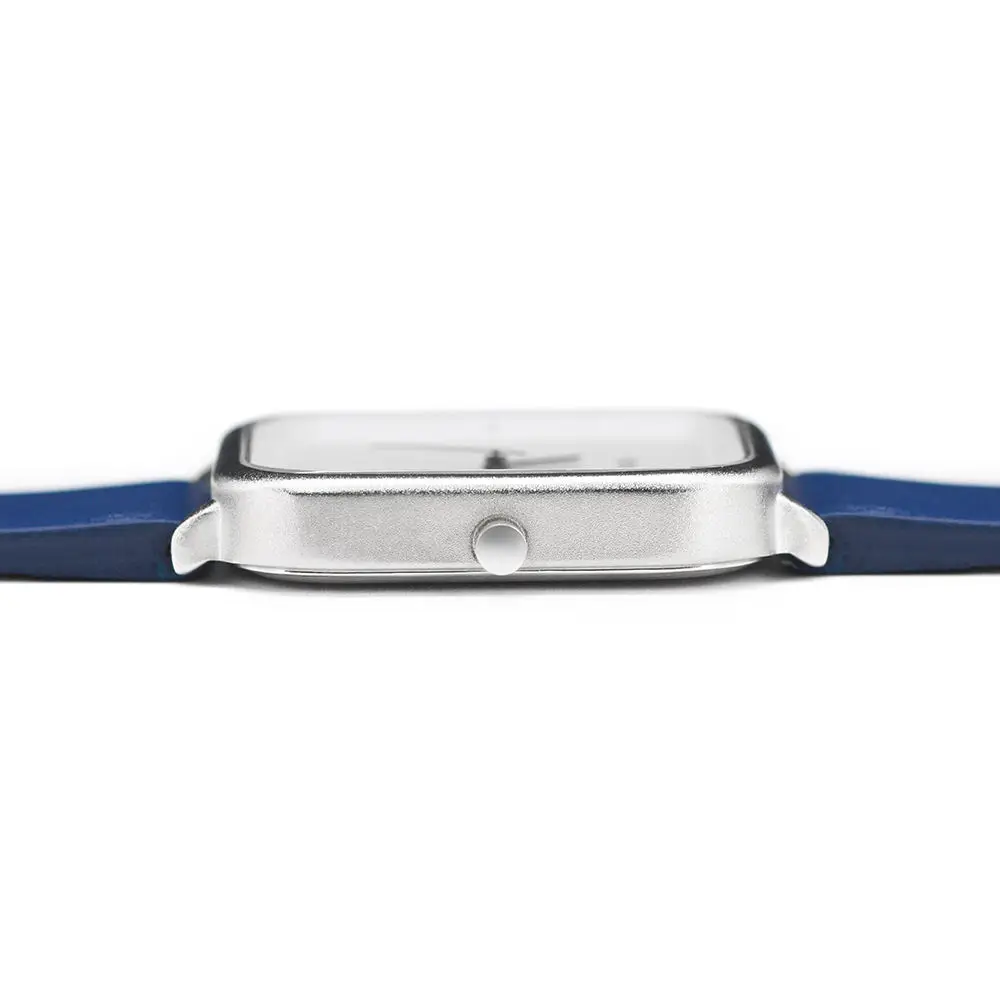 MEXDA OEM Alloy Watch for Couple Simple Design Mineral Crystal Rejos Men PU Leather Bracelet Watch Analogue Quartz Movement