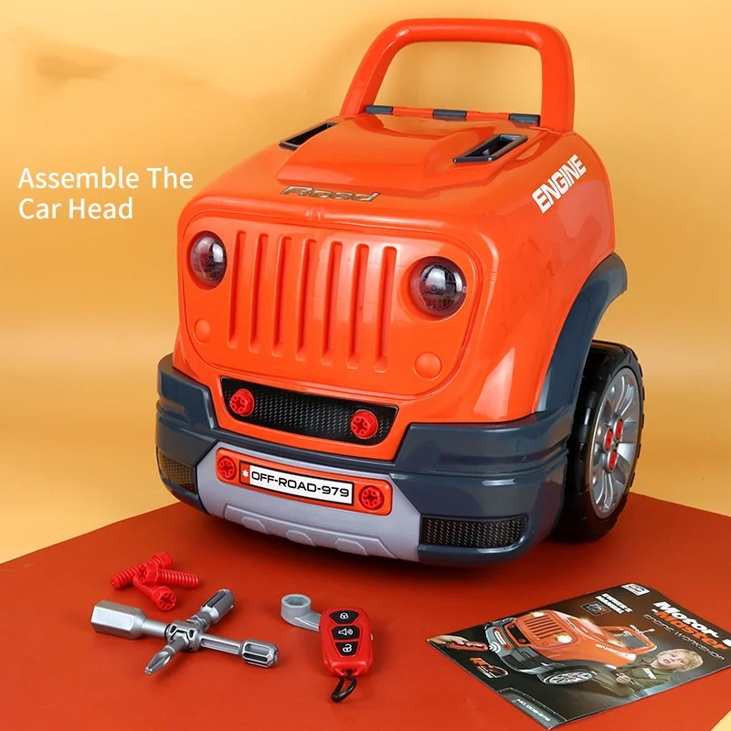 SongYi Remote Control Electric Engine Workshop Repair Disassembly Motor Master Toys Assembly RC Cars Head For Kids Children Toys