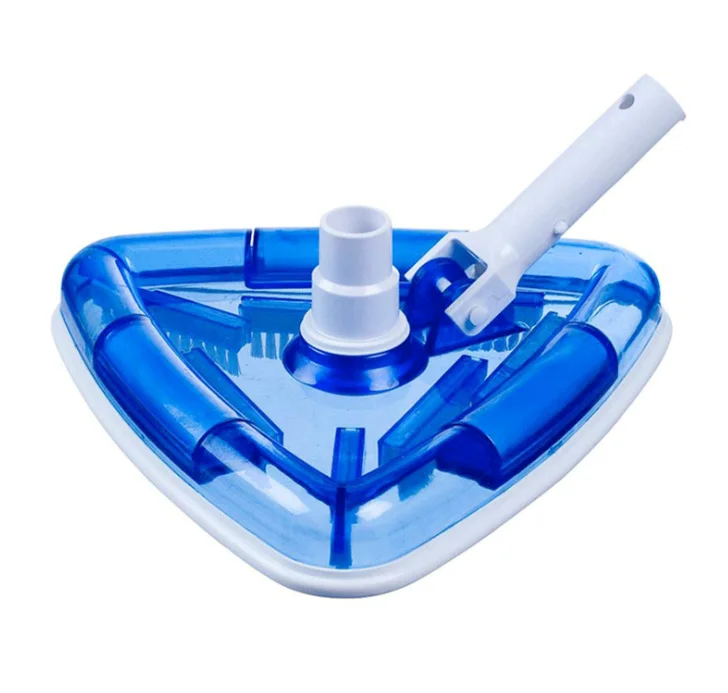 Swimming Pool Transparent triangle Vacuum Cleaner Head Cleaning Brush with Air Valve