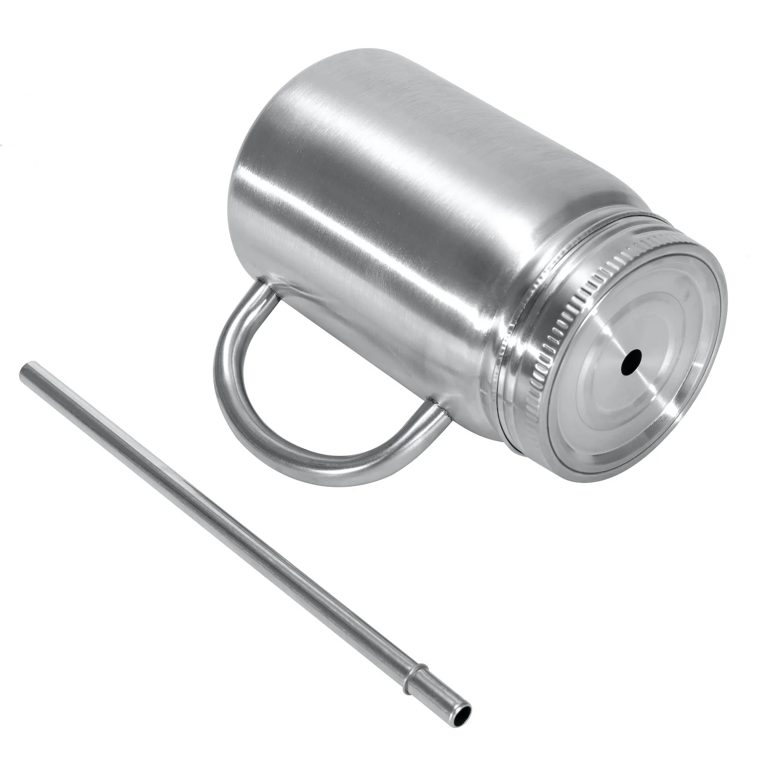 Double Wall Vacuum Insulated Wide Mouth Mason Jar Kitchen Accessories Storage Bottles & Jars Stainless Steel Travel 500ml 17oz