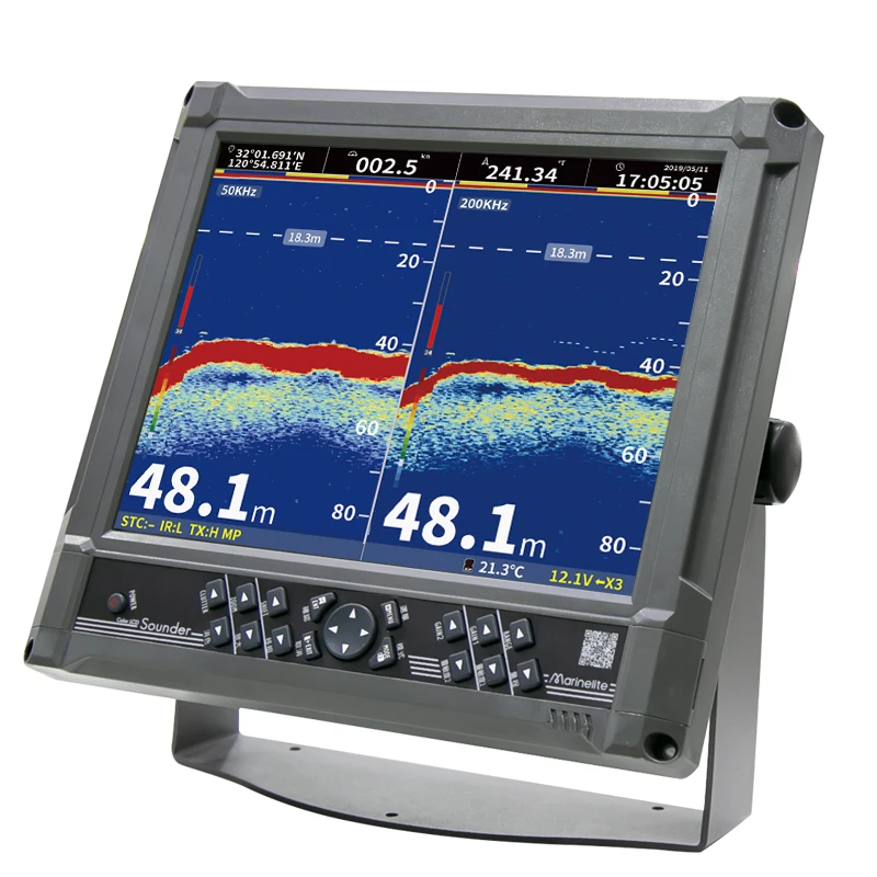 Dual frequency echo sounder  echosounder single beam