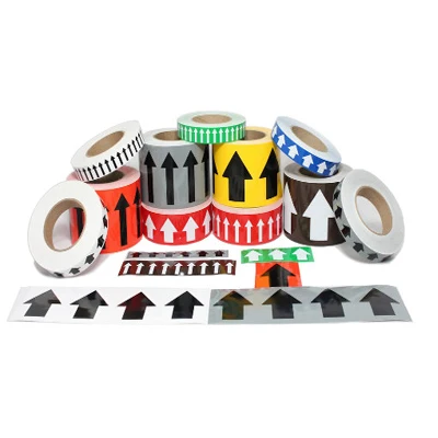 MANCAI Custom Pipe Marker Directional Flow Arrow Tape IMO Pipe Marking Tape Pipe Identification Tape