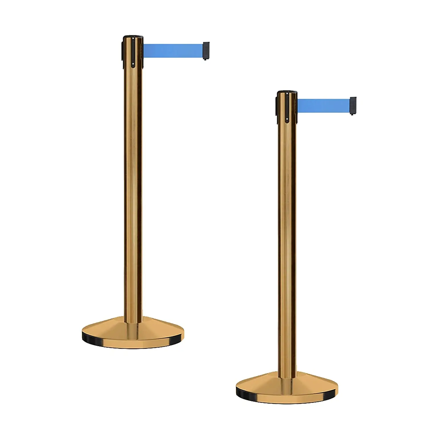 Classic Galvanized Titanium Retractable Belt Stanchion