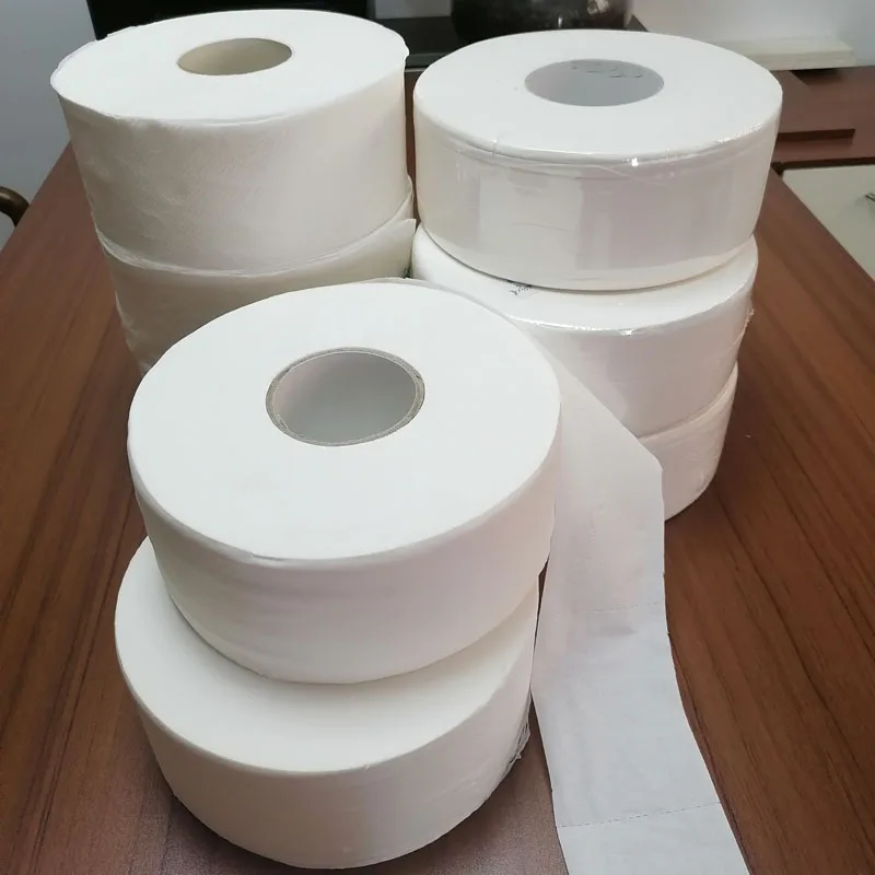 Business jumbo toilet paper virgin wood pulp jumbo roll tissue 2-3 ply 700g toilet paper tissue
