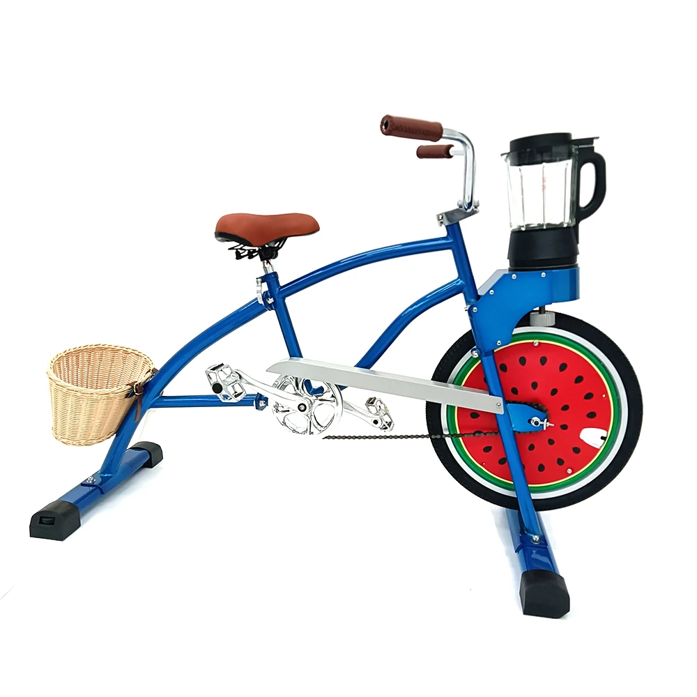 EXI Bicycle Machines Blue Profession Engine Spinning Fixed Gear Party Bicycles With Blender