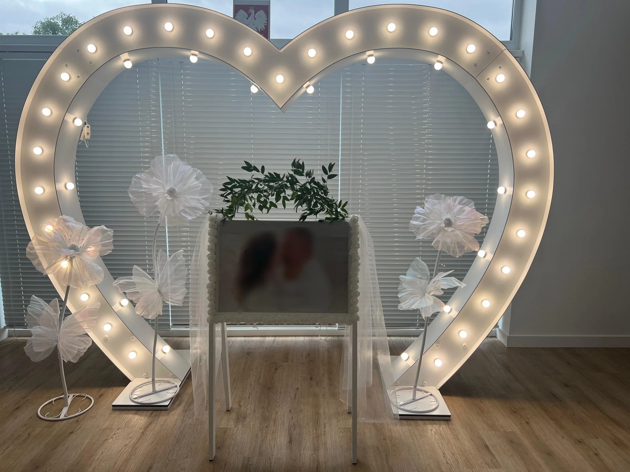 Wedding Decoration Backdrop Heart Shaped Led Backdrop for Events Decoration Heart Shaped Arch for Wedding Decoration