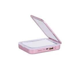Double Side Handheld Magnification LED Compact Pocket Mirror for Handbag Purse Pocket