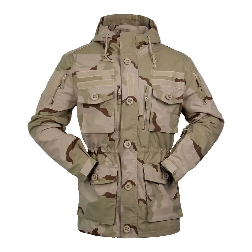 China Cema Camo Windrunner Winter Warm Suit Tri Color Desert Tactical Field Jacket