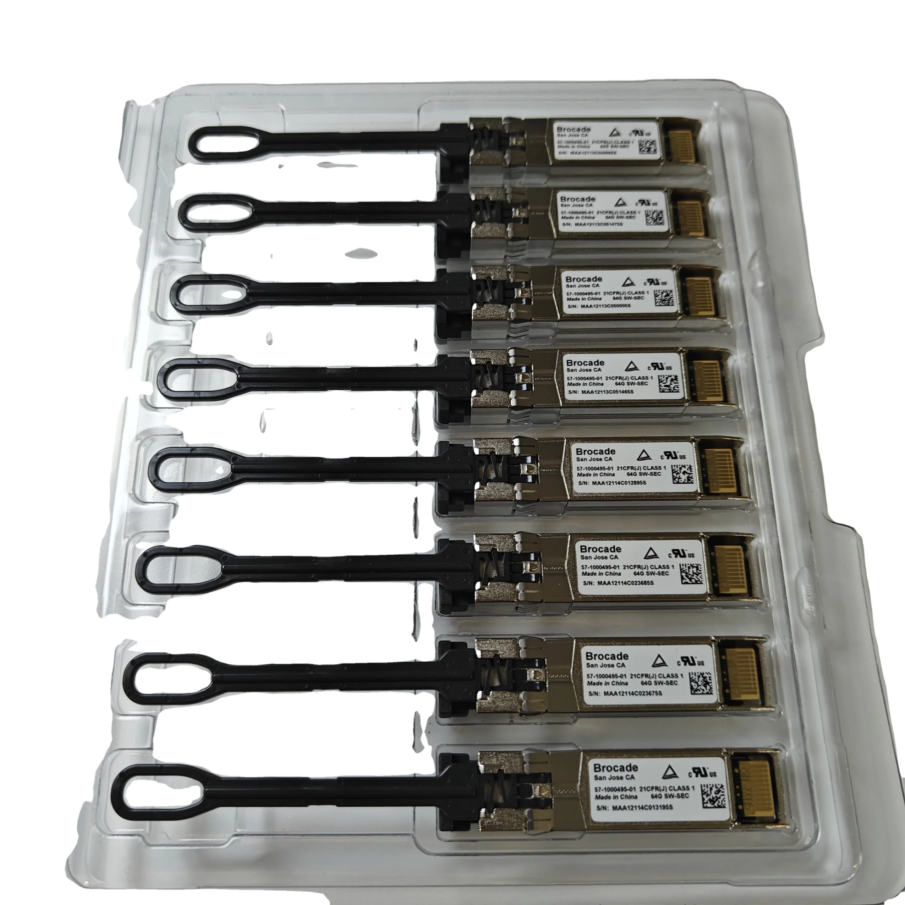 Brocade 64G SFP+ Optical  Fiber Optic Equipment Model SWL/Brocade 57-1000495-01/XBR-000462 XBR-000463