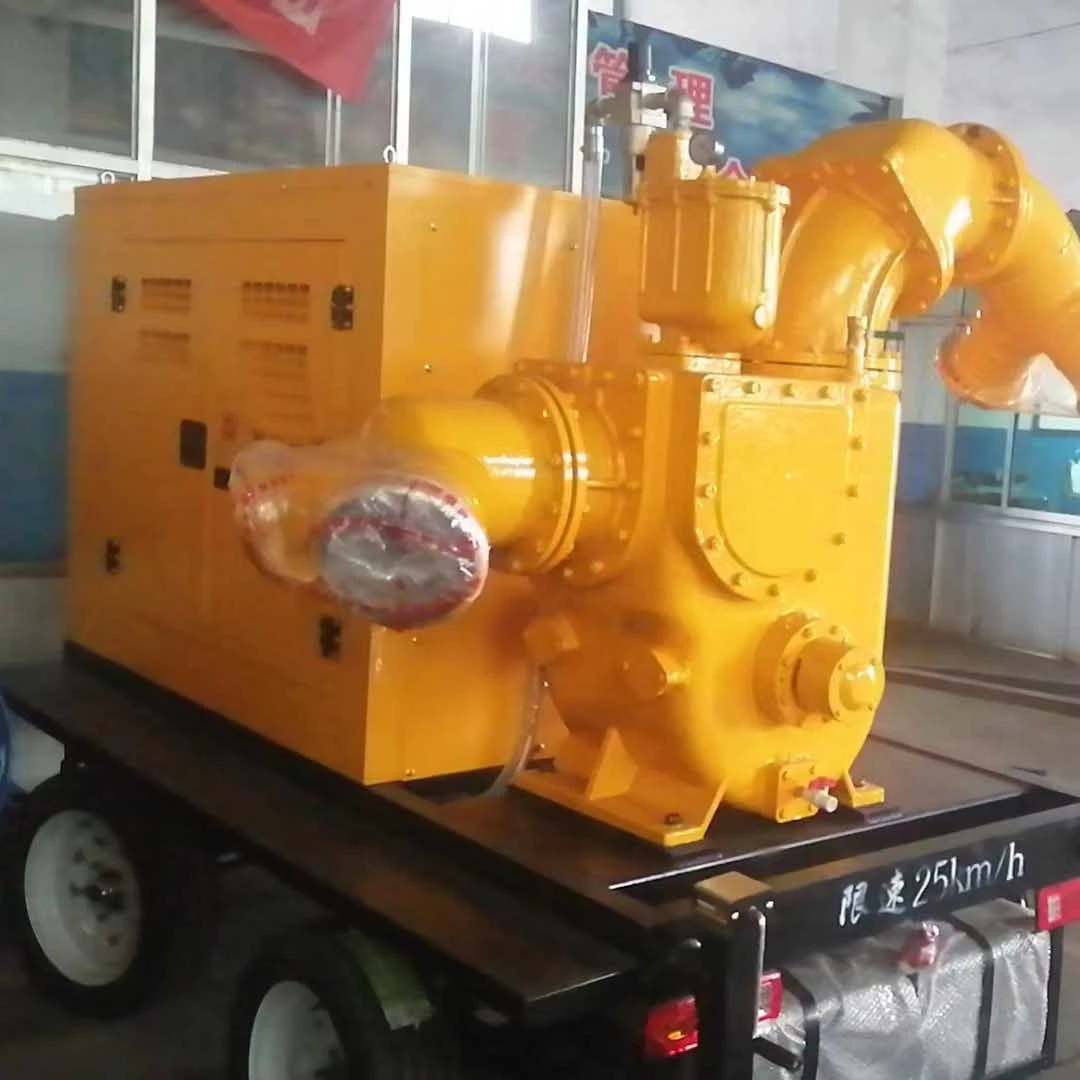 Good Guality 14 Inch 1500m3/h ZX Type Large Flow  Strong Self-priming Diesel  Pump Set