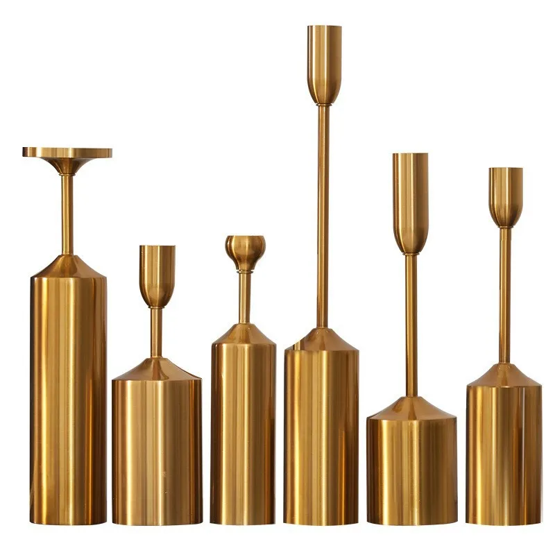 Factory wholesale Price Gold branch Candle Holder Crystal Centerpiece For Wedding Decoration Supplies heat-resisting candlestick