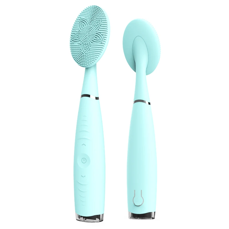 
Electric soft silicone face wash massage cleansing brush sonic facial pores cleanser brush 