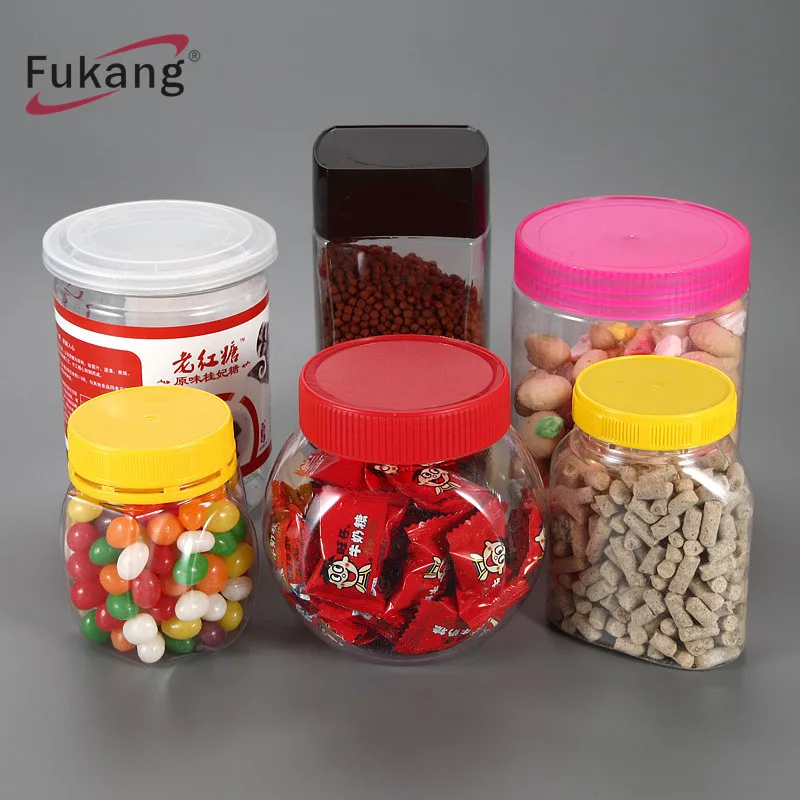 2900ml Clear PET Unique Shaped Plastic Bottle BPA Free Container Tennis Ball Or Auto Parts Plastic Jars