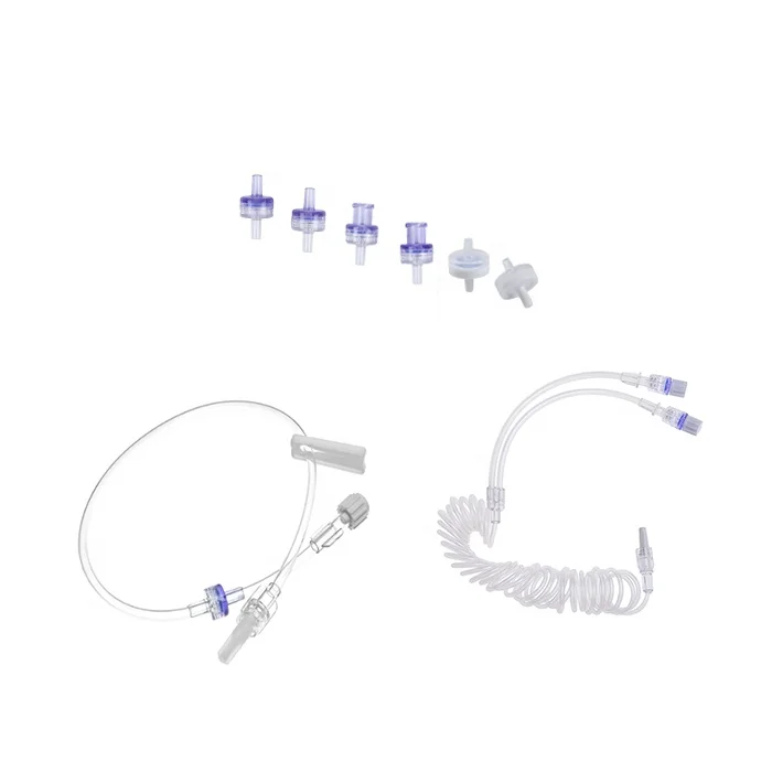 OEM medical disposable iv extension set with T-port injection needle-free luer lock connector t port two way iv extension tube