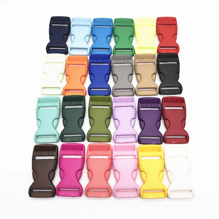 RW 25 Colors Release Buckle For Tri-glide Slides Luggage Straps Dog Collar Straps Accessories Plastic Release Buckles
