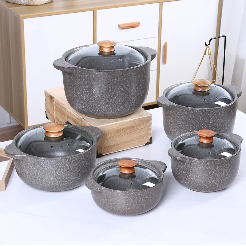 Заводская цена, кухонная керамическая кастрюля для приготовления супа, фарфоровые кастрюли