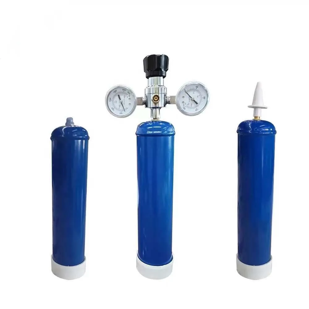 adjustable working pressure 580g nitrous oxide n2o gas steel cylinder