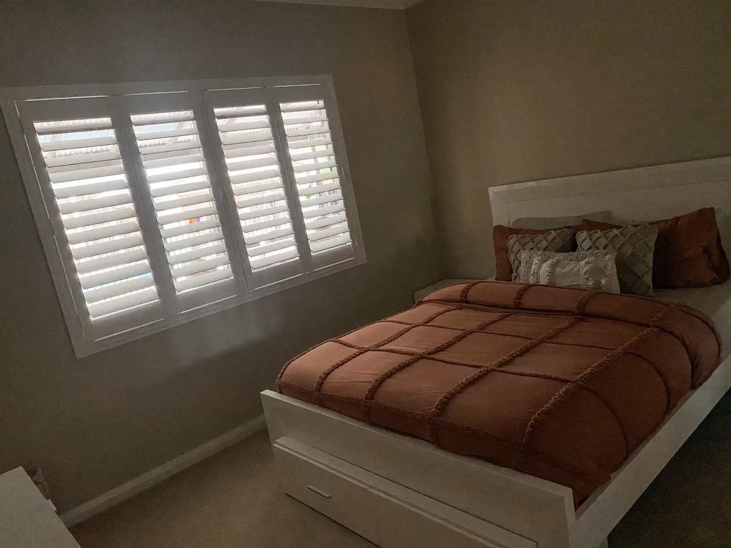 Luxury Style Bathroom Bedroom  White Color  PVC Plantation Shutters High Grade PVC Material Window Shutters