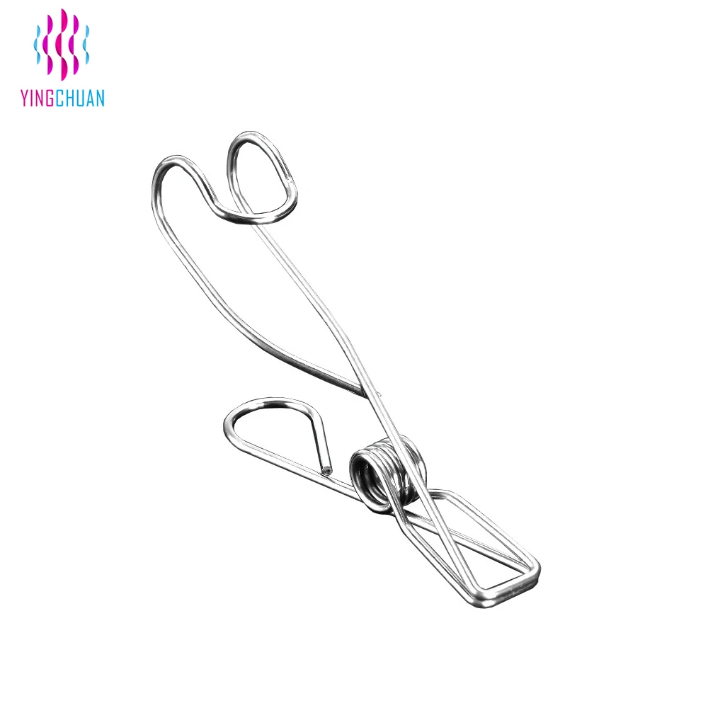 Wholesale Sale Stainless Steel Binder Clips Laundry Clothing Stainless Steel Pegs Shaped Clips