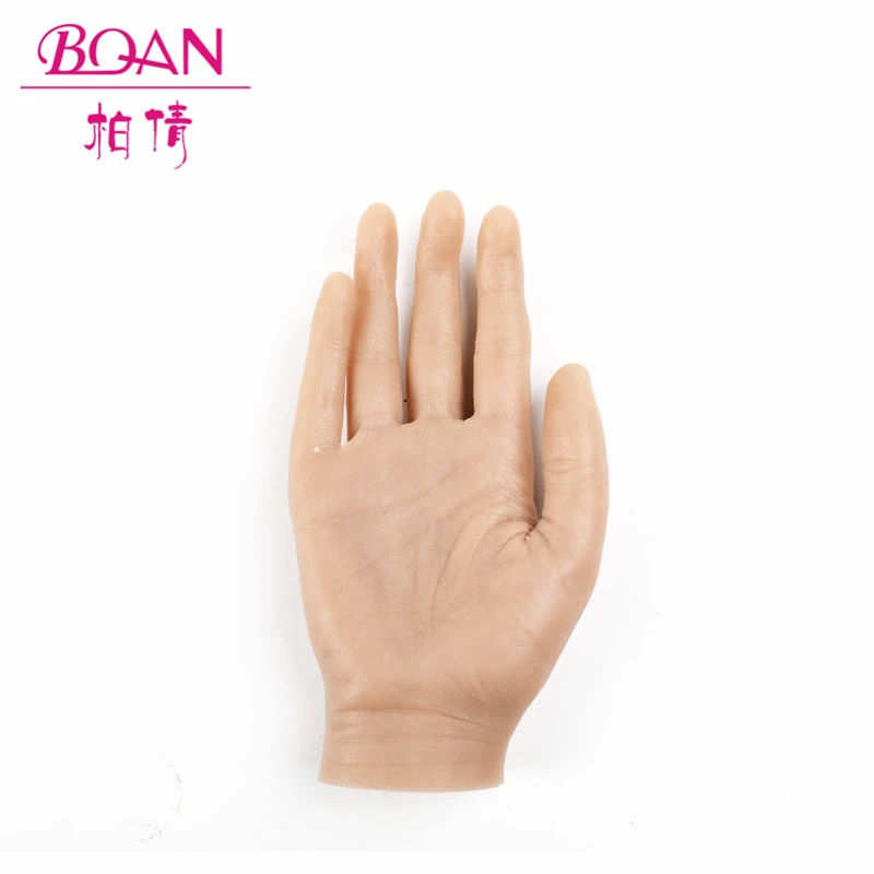2020 BQAN deciniee false realistic silicone pair nail tech art practice hand for acrylic nails tip