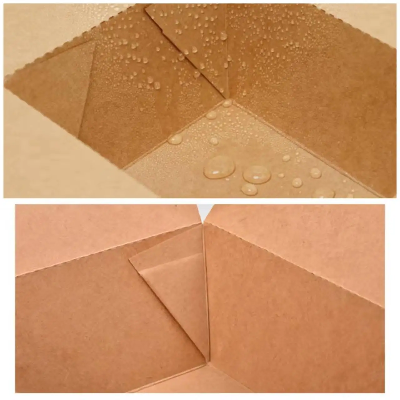 Hot Selling Recycled Brown Kraft Paper Food Grade Packaging Box  Salad Sandwich Takeaway Food Lunch Box  800ml