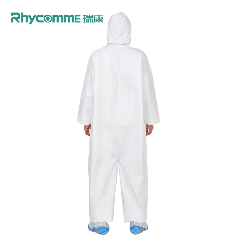 Personal Protective Equipment Chemical Protection Clean Room Disposable Coverall Hazmat Jumpsuit