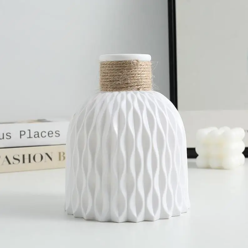 Flower Vase Home Decor Small Mold White Bud For Centerpieces Wedding Transparent Large Modern Mini Decorative Female Figure Vase