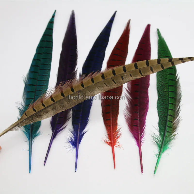 30-35cm Millinery Costume Carnival Headpiece Natural Male Ringneck Pheasant Tail Feathers