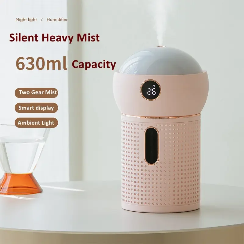 Best Selling Air Humidifier Wireless Large Capacity 630ml Cool Mist usb star sky projection night lamp air humidifier