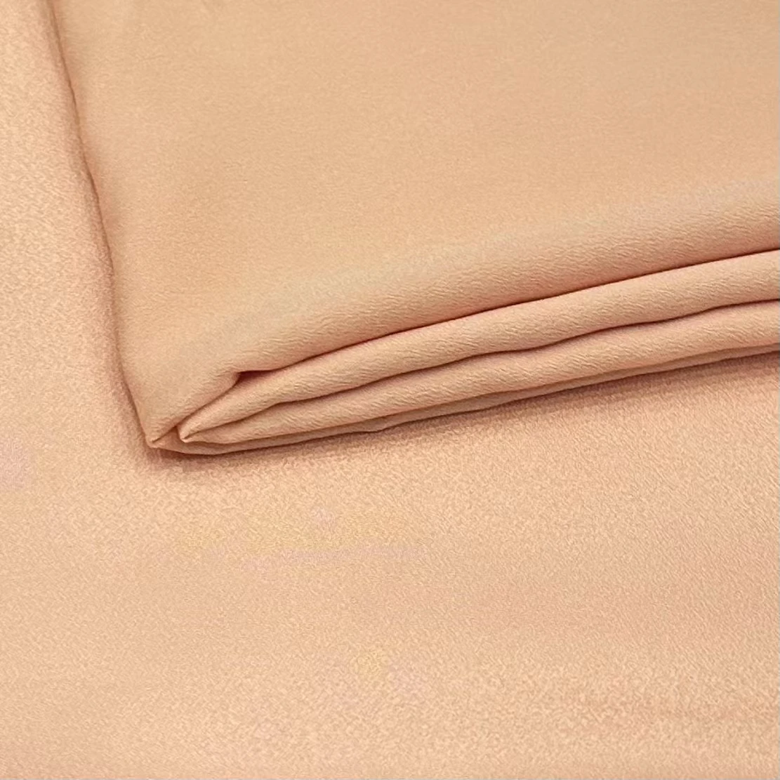 100%polyester moss crepe chiffon fabric elastic used for dress fabric material