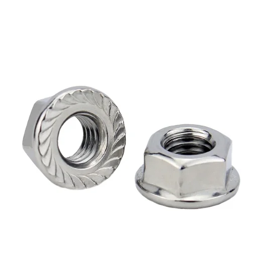 Good quality Factory  fasteners ZP BLACK YZP GRADE 8 GRADE 4  DIN6923 Hex Flange Nut