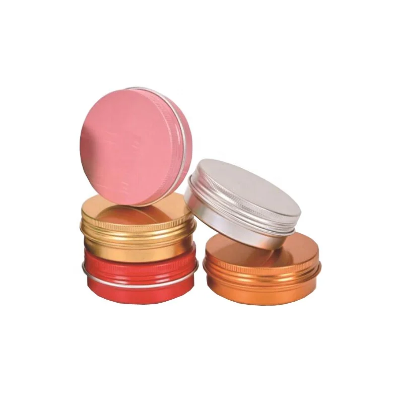 
Amber Jars with Aluminium Lids Multi-size Cosmetic Jar with Screw Lids 