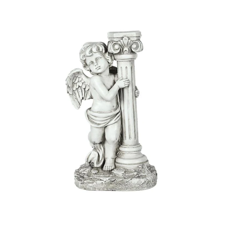 
Factory direct supply resin antique Angel Garden ornaments indoor and outdoor solar garden landscape decoration crafts 