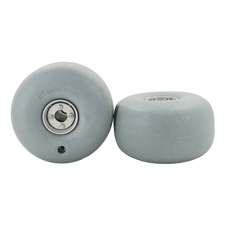 Wholesale 9 Inch Beach Cart Polyurethane Low Pressure Pneumatic Balloon Tires Beach Wheels