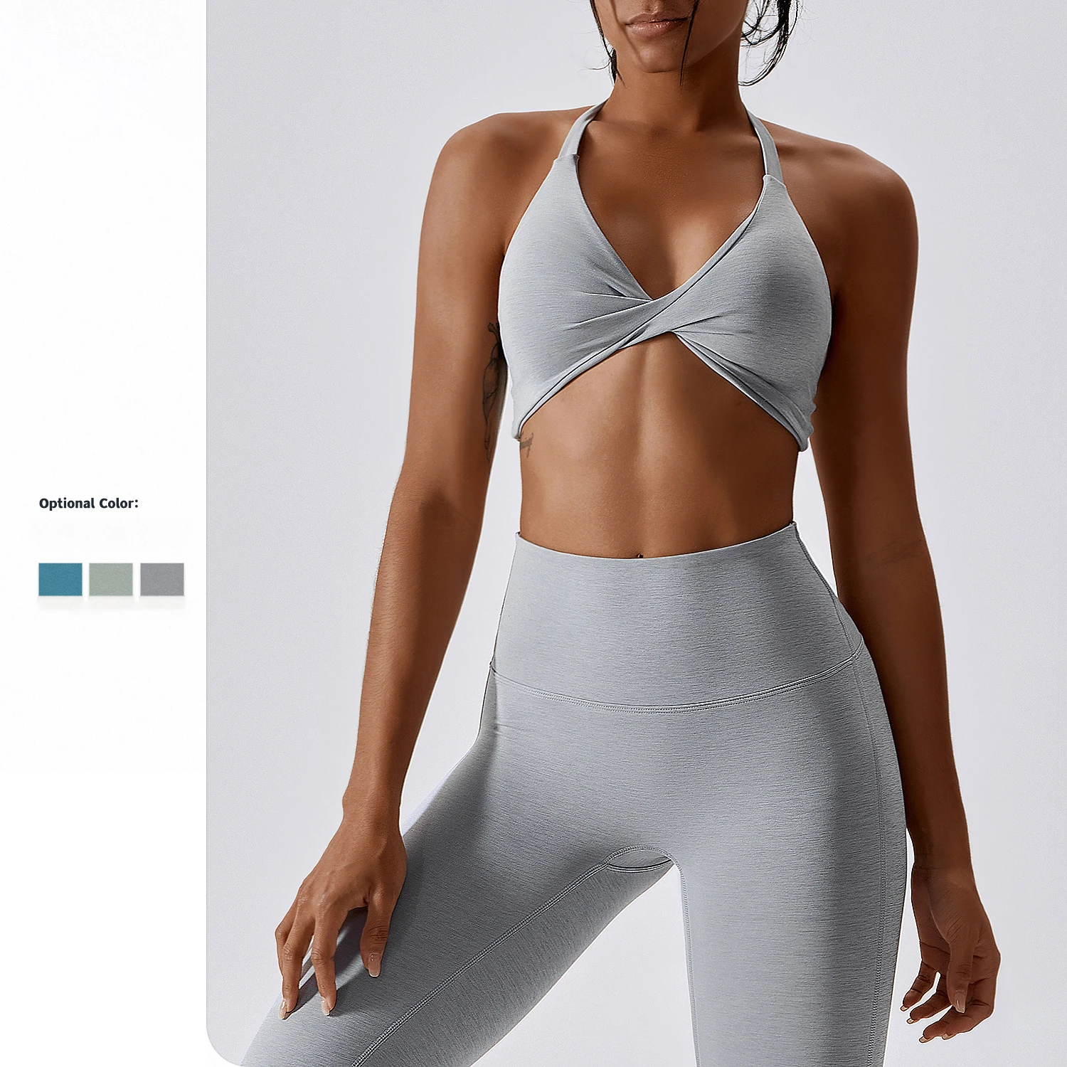 New Style High Quality Soft Fabric Yoga Wear Lift Butt Jogging Suit Seamless Fitness Clothing