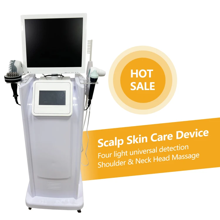 2024 Professional Product 7 in 1 Hair Scalp Analyzer Machine Skin And Hair Scalp Analysis Micro Electricity Scalp Analysis