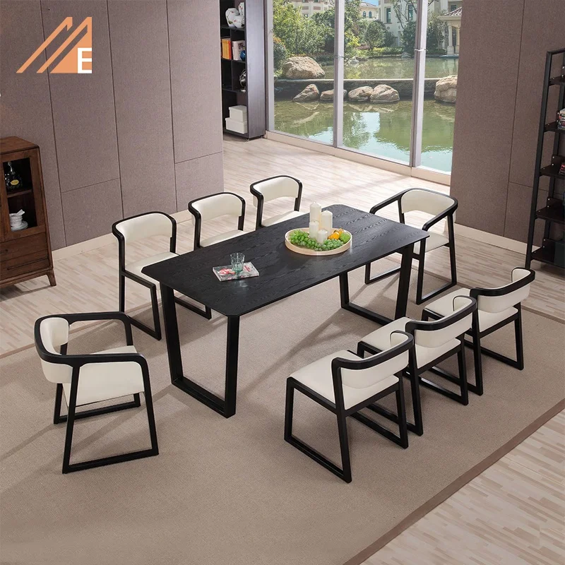 Modern Nordic Restaurant Furniture Dining Room Solid Wood Table