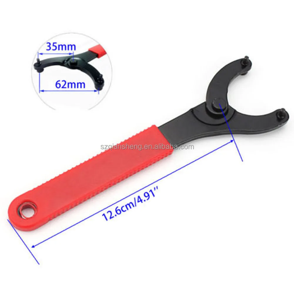 Adjustable Bike Bottom Bracket Wrench Chain Wheel Crank Bracket Freewheel Wrench Repair Convenient Remover Tools