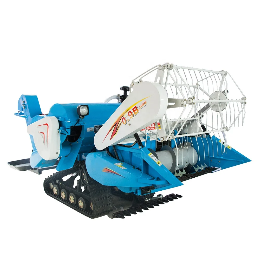 
Hot sale paddy harvester 0.9B Plus mini rice combine harvester 